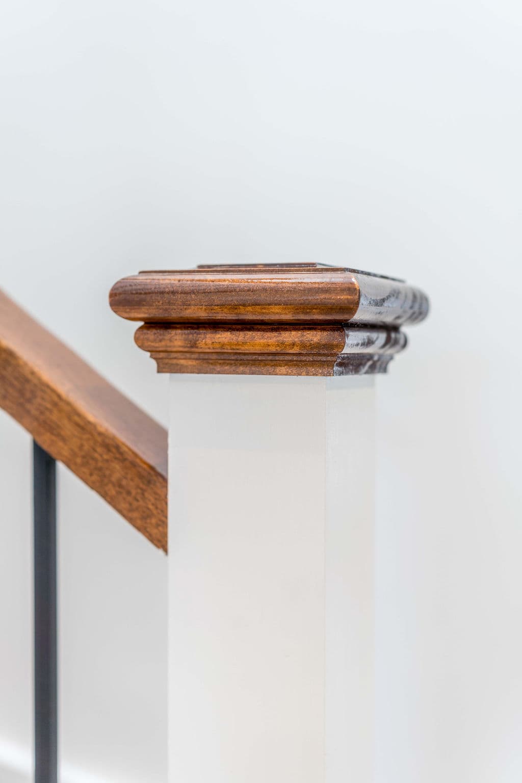 Wilton project — traditional staircase with timber treads and iron spindle balustrade, craftsmanship detail