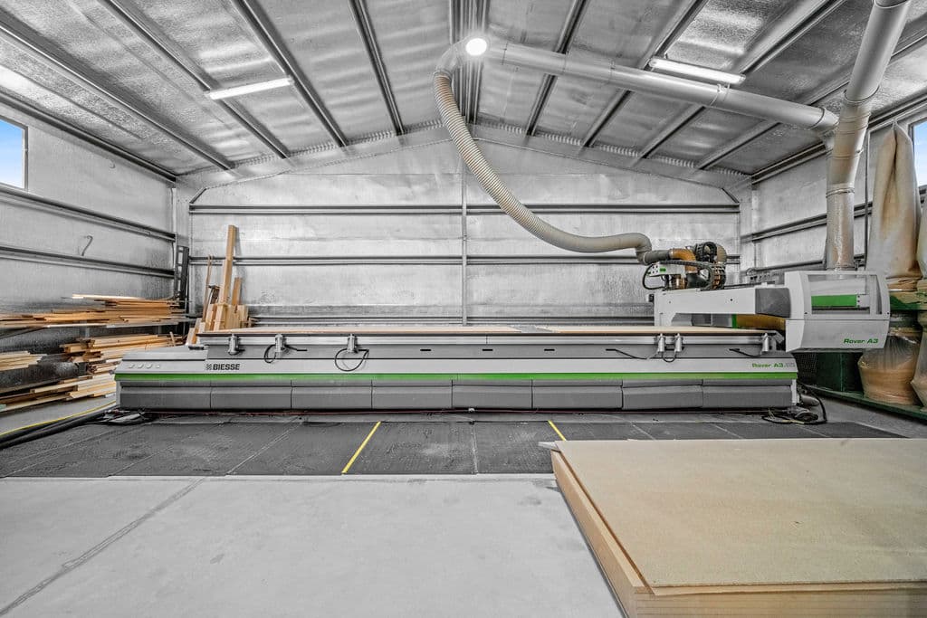 CNC machine on the Stairz factory floor